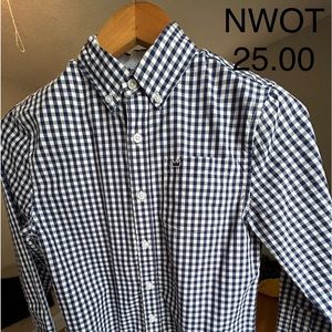 Navy Gingham NWOT CROWN AND IVY